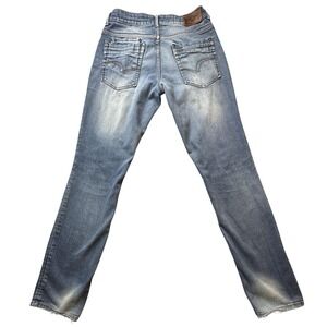 Lee Cooper Norris LC08 Jeans Mens 30x32 Blue Light Wash Slim Leg Stretch Denim